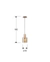 I3-VENIZE- LAMPARA 1L COBRE-AMBAR